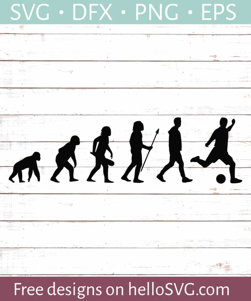 Soccer Evolution SVG Free SVG files