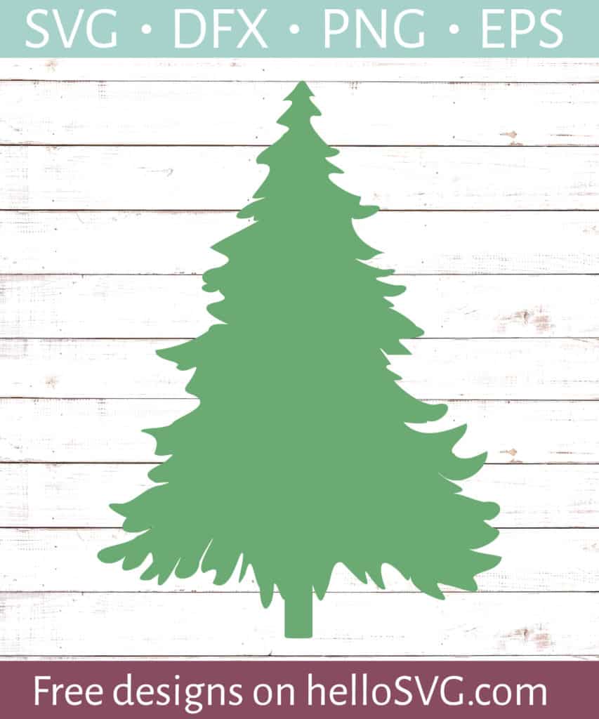 Simple Christmas Tree SVG  Free SVG files  HelloSVG.com